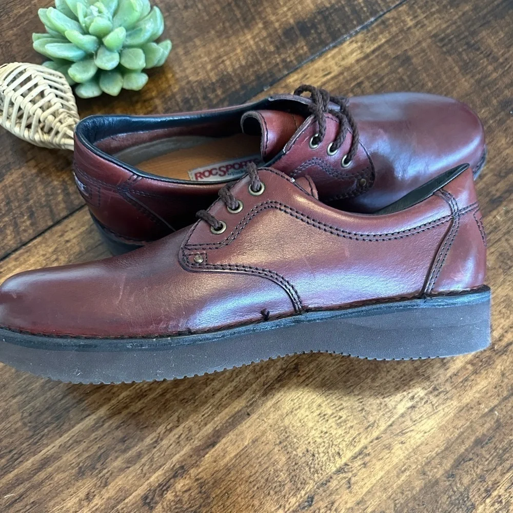 Rockport | RockSport Vibram Brown Leather Lace Up Casual Shoes